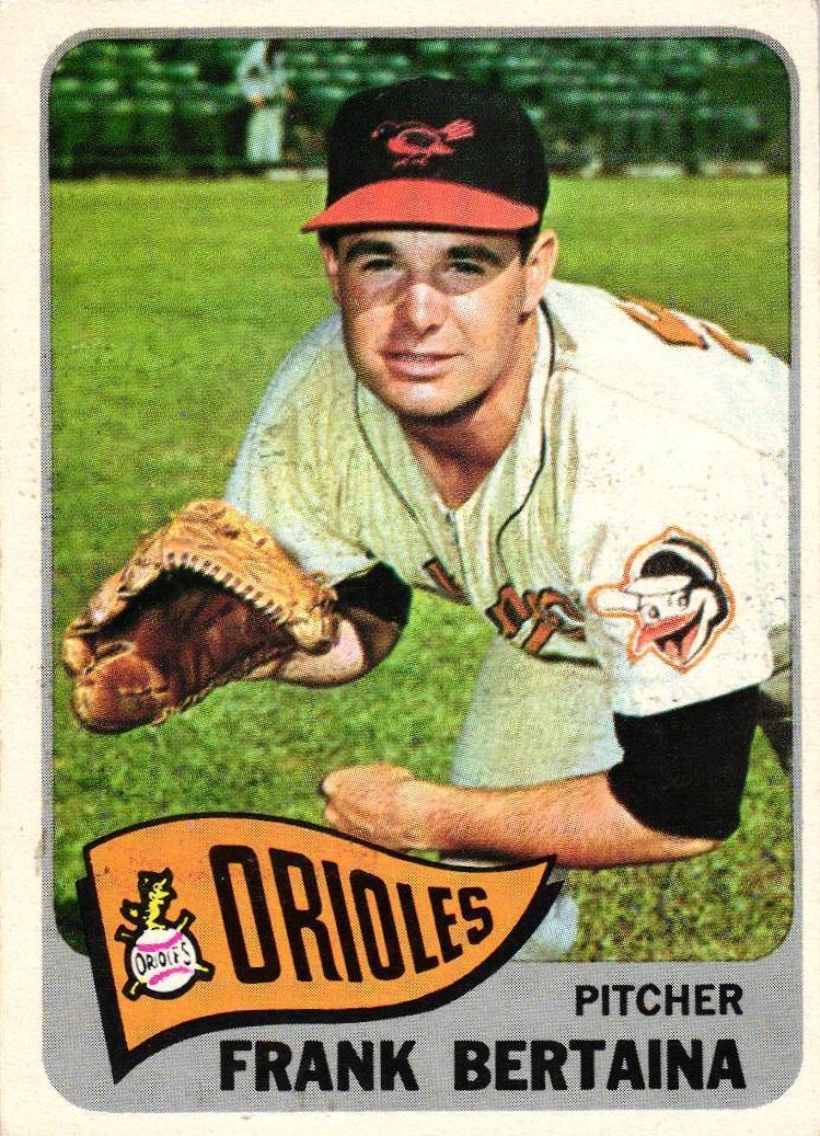 1965 Topps Frank Bertaina #396 card