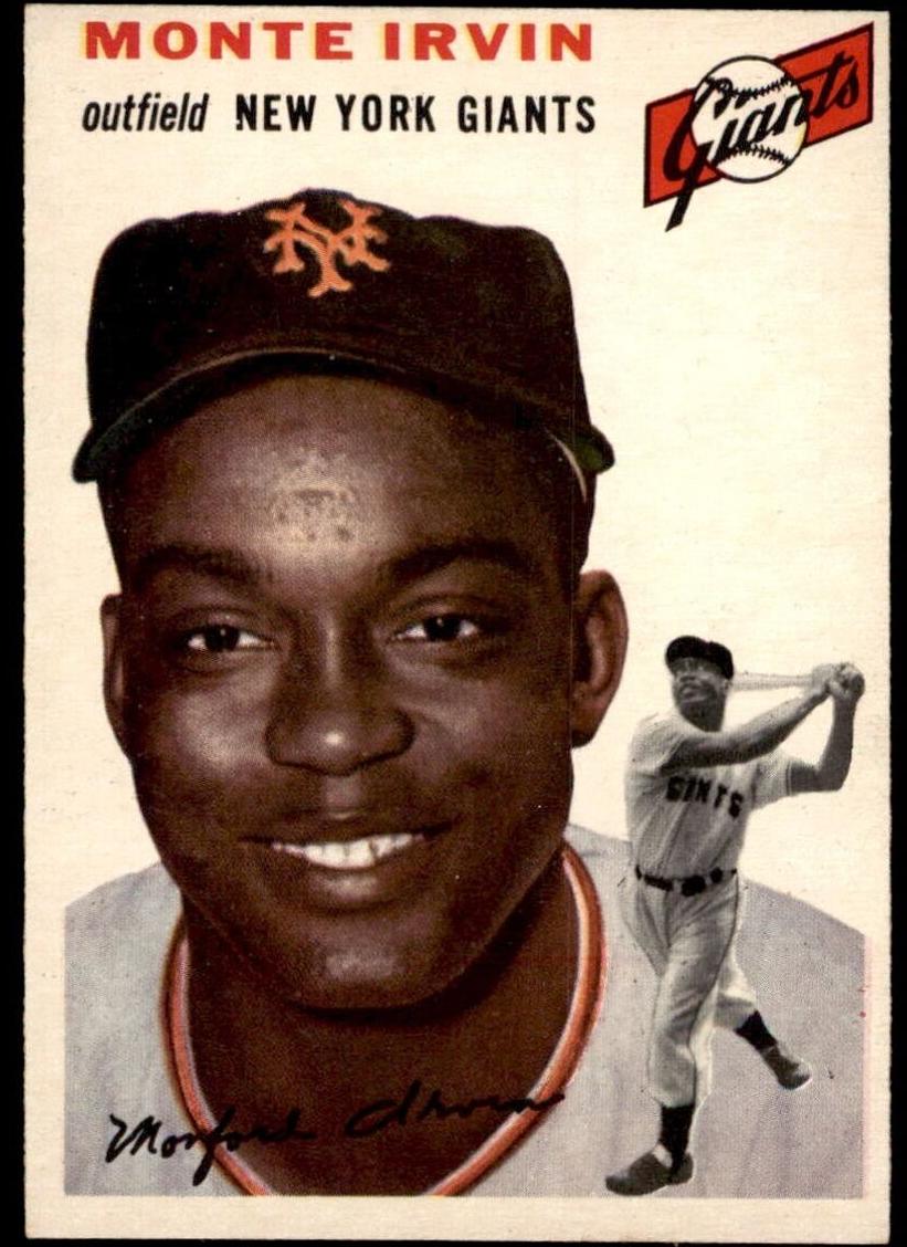 1954 Stahl-Meyer Franks Monte Irvin card