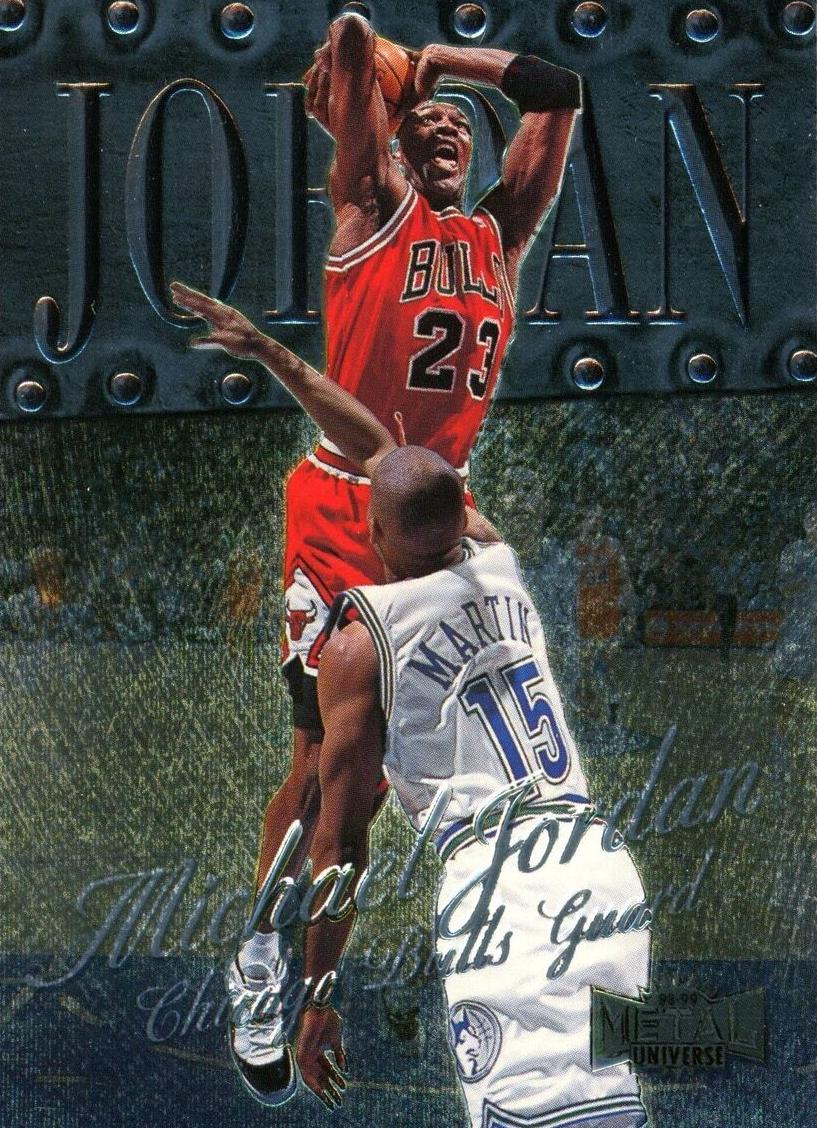 1998 Metaluniverse   #1 Michael Jordan front
