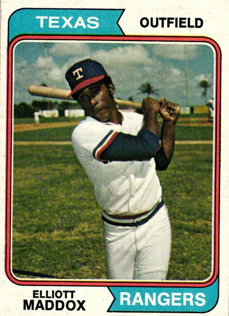1974 Topps Elliott Maddox #401 card