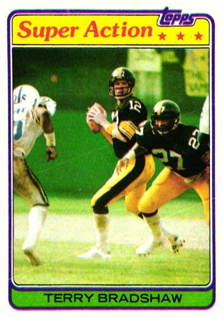 1981 Topps Terry Bradshaw #88 card