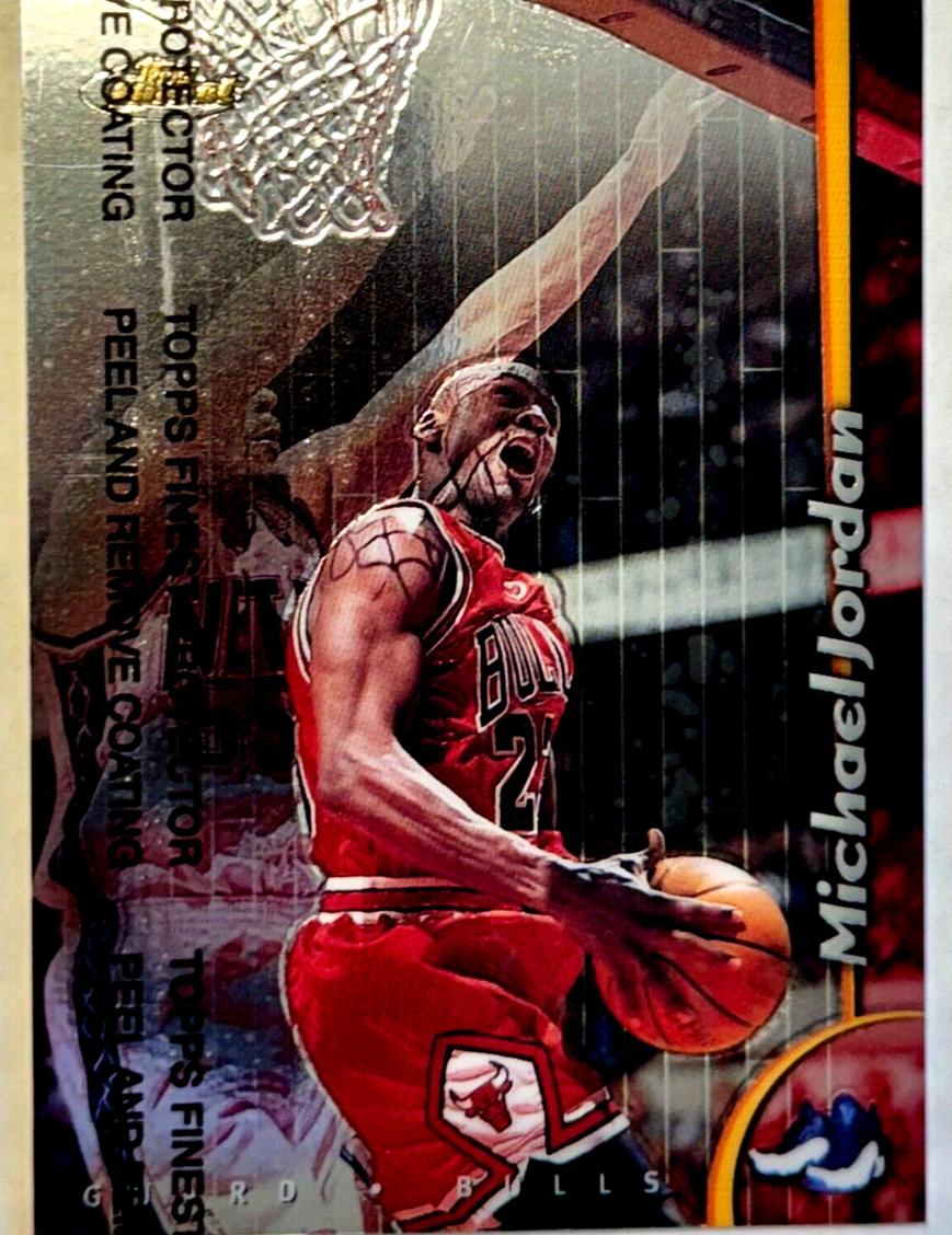 1998 Topps Topps Finest W/COATING #81 Michael Jordan front