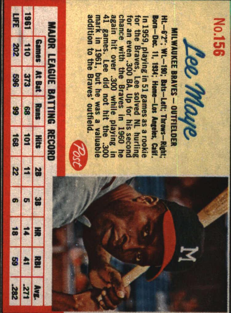 1962 Lee Maye #156