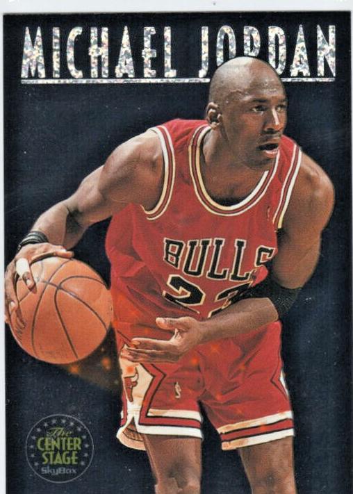 1993 SkyBox CENTER STAGE #CS1 Michael Jordan front