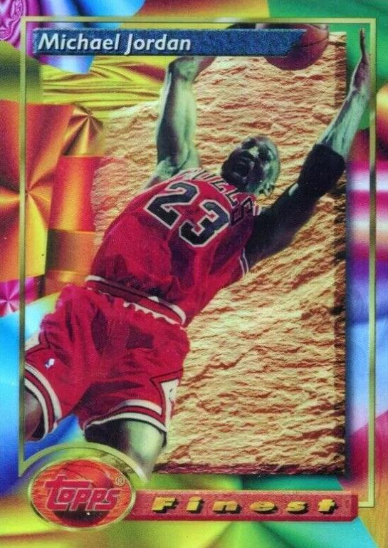 1993 Finest   Refractor #1 Michael Jordan front