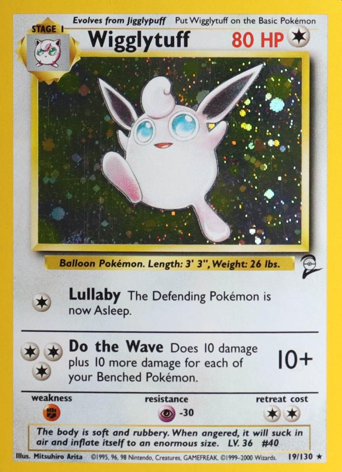 Wigglytuff Holo 2000 Pokemon Base Set II