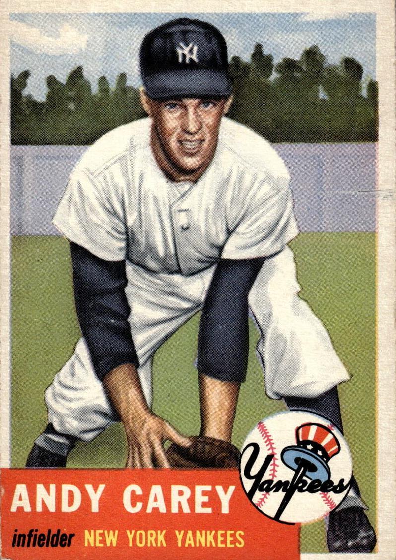 1953 Topps Andy Carey #188 card