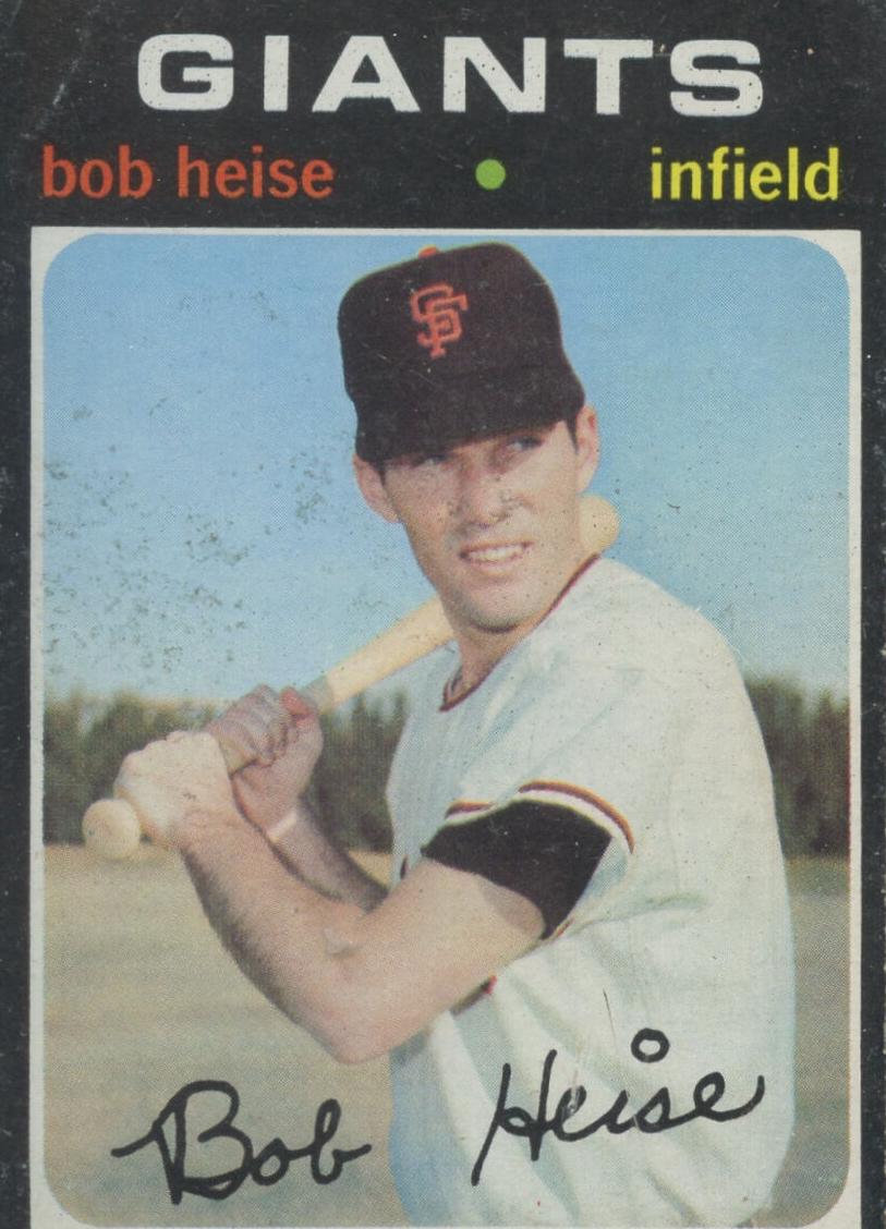 1971 Topps Bob Heise #691 card