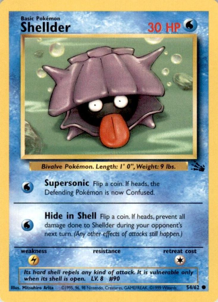 Shellder 1999 Pokemon Fossil