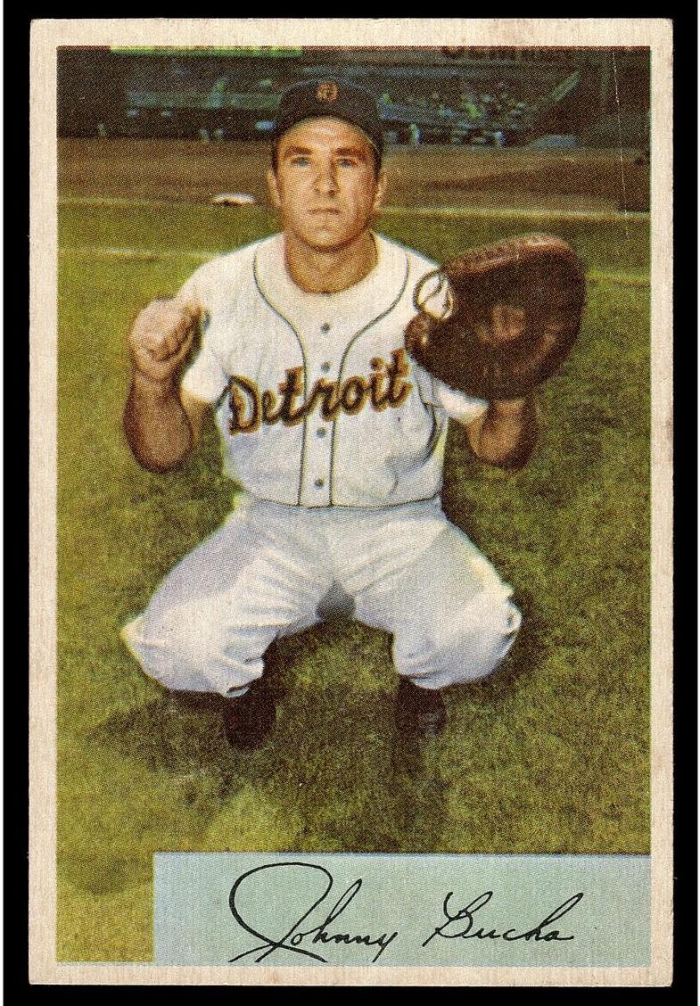 1954 Bowman Johnny Bucha #215 card