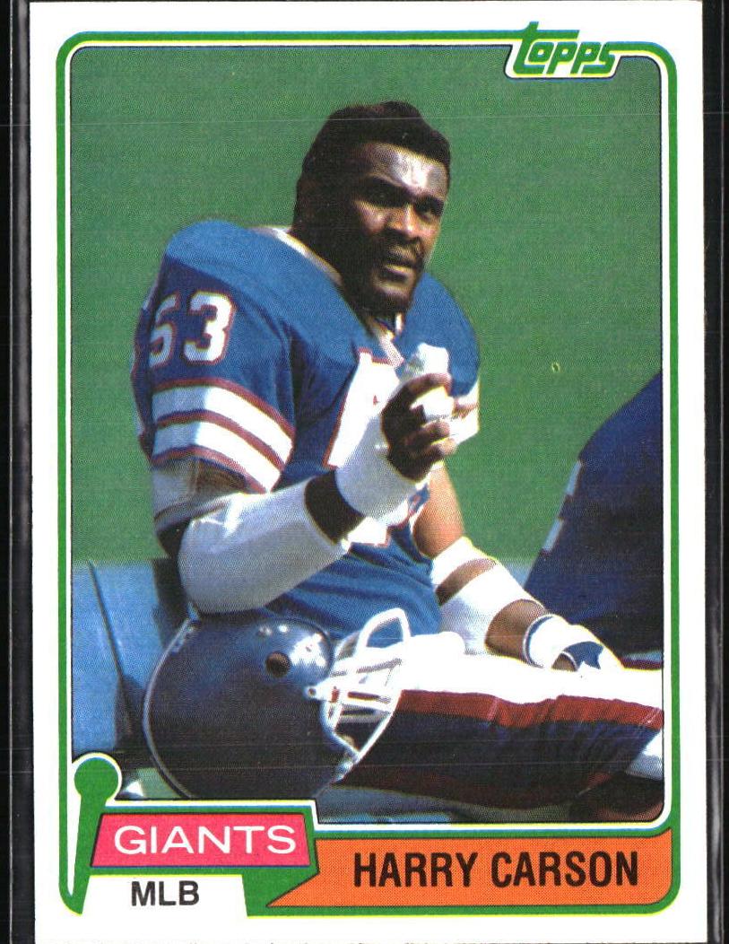 1981 Harry Carson #475