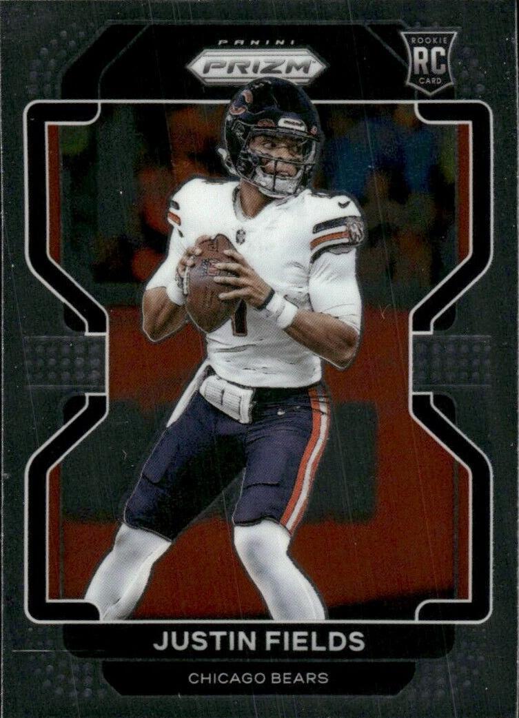 2021 Panini Prizm Justin Fields [Red Ice Prizm] #334 card