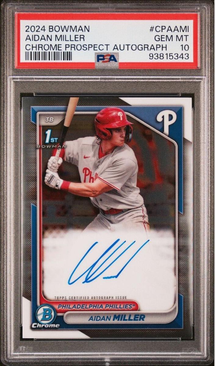 Aidan Miller - 2024 Bowman Chrome Prospects Baseball