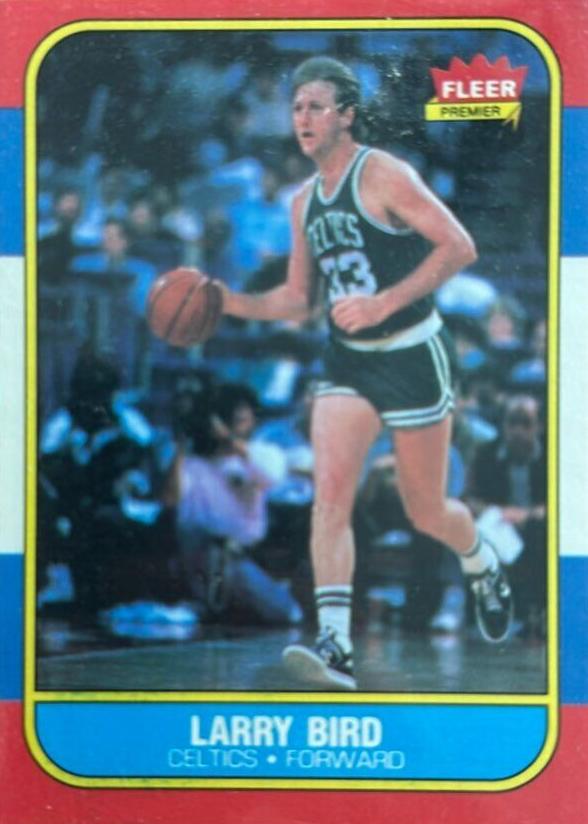1986 Fleer #9 Larry Bird front
