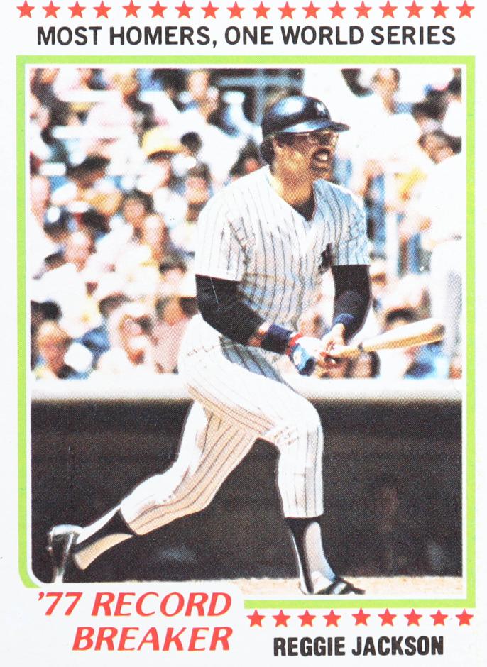 Reggie Jackson 1978 Topps Record Breaker Baseball