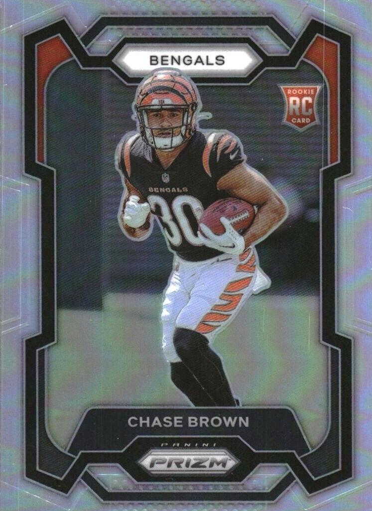 2023 Panini Prizm Chase Brown [Orange Lazer] #318 card