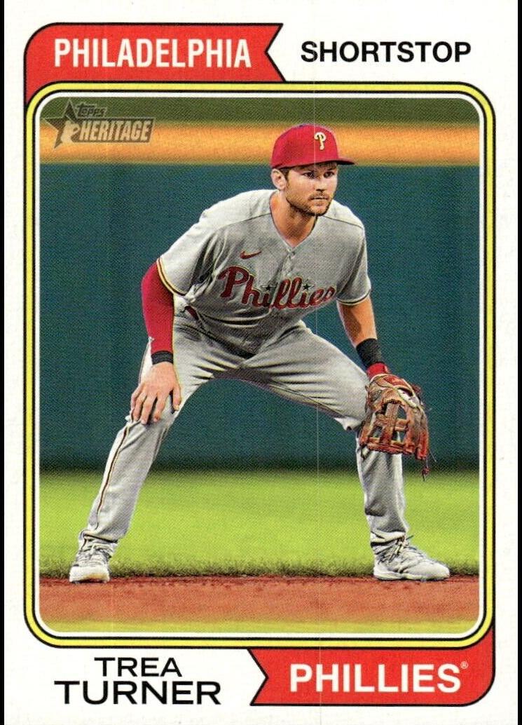 2023 Topps Heritage High Number Trea Turner #575 card