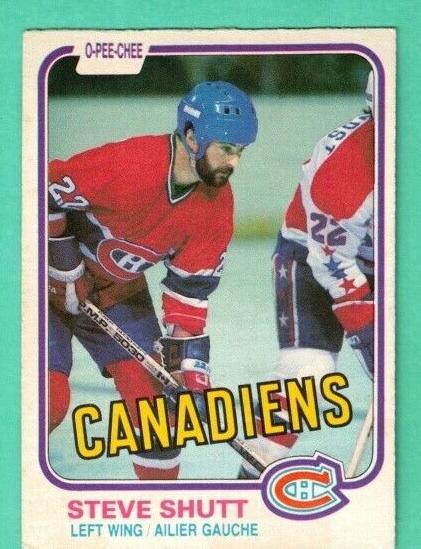 1981 O-Pee-Chee Steve Shutt #180 card
