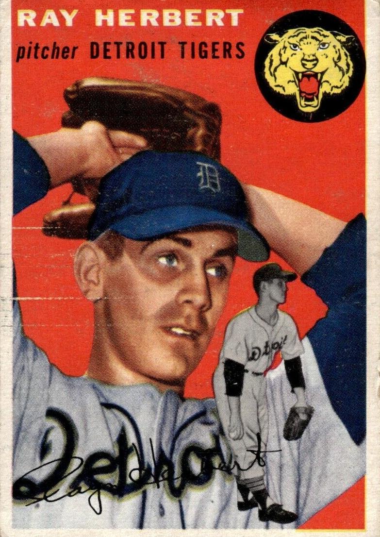 1954 Topps Ray Herbert #190 card