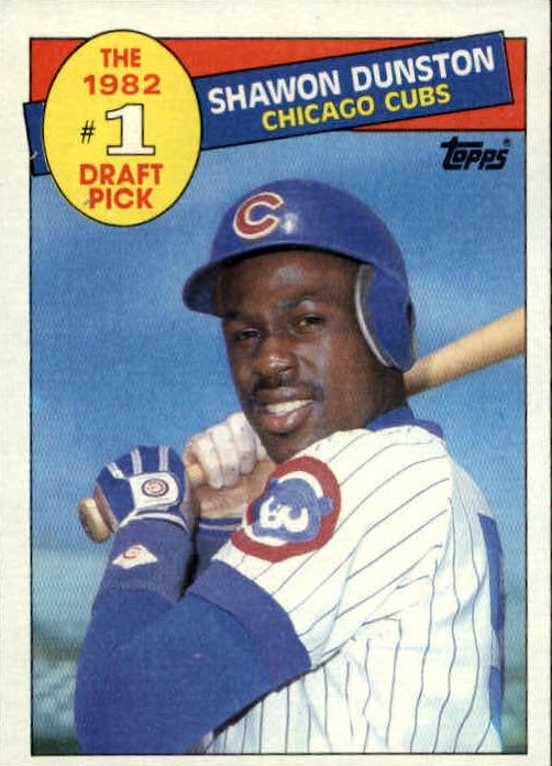 Shawon Dunston 1985 Topps #1 Draft Pick Baseball