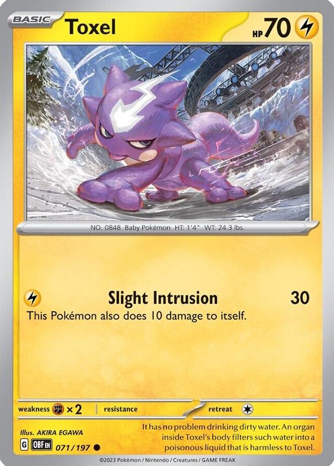 Toxel 2023 Pokemon Scarlet & Violet Obsidian Flames
