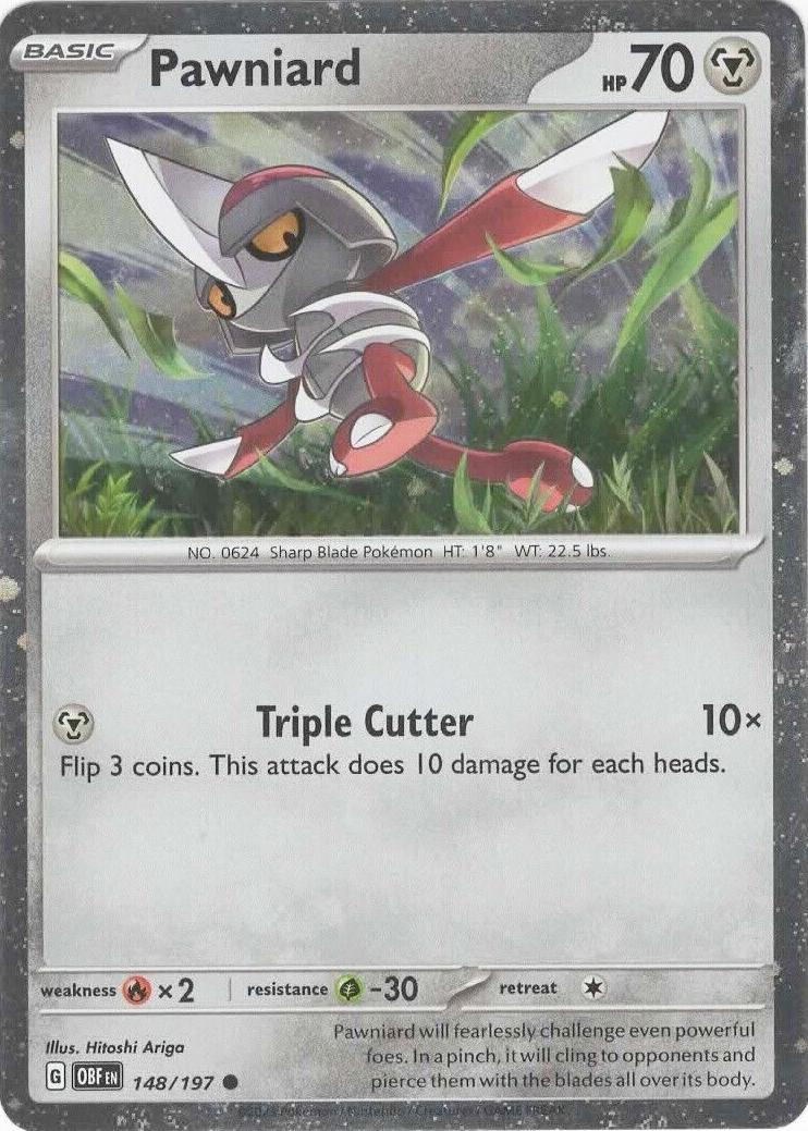 Pawniard 2023 Pokemon Scarlet & Violet Obsidian Flames