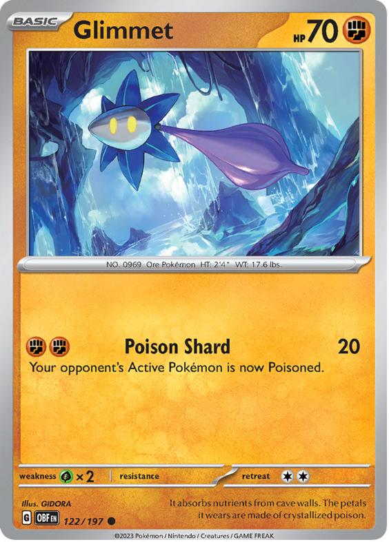 Glimmet 2023 Pokemon Scarlet & Violet Obsidian Flames