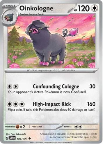 Oinkologne 2023 Pokemon Scarlet & Violet Obsidian Flames