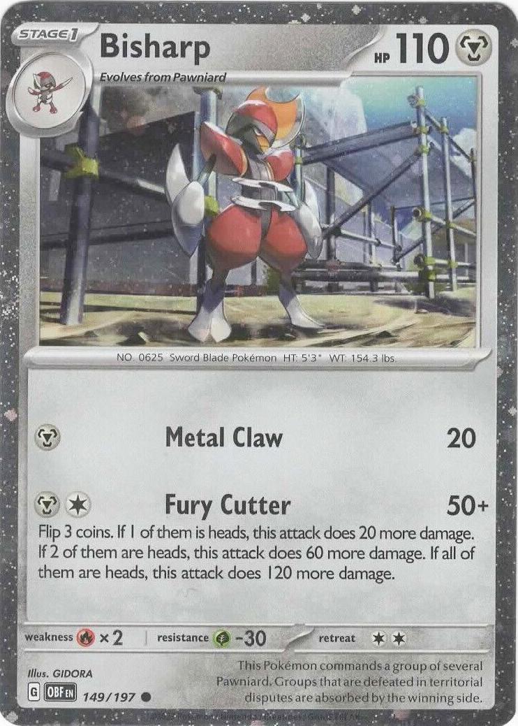 Bisharp 2023 Pokemon Scarlet & Violet Obsidian Flames