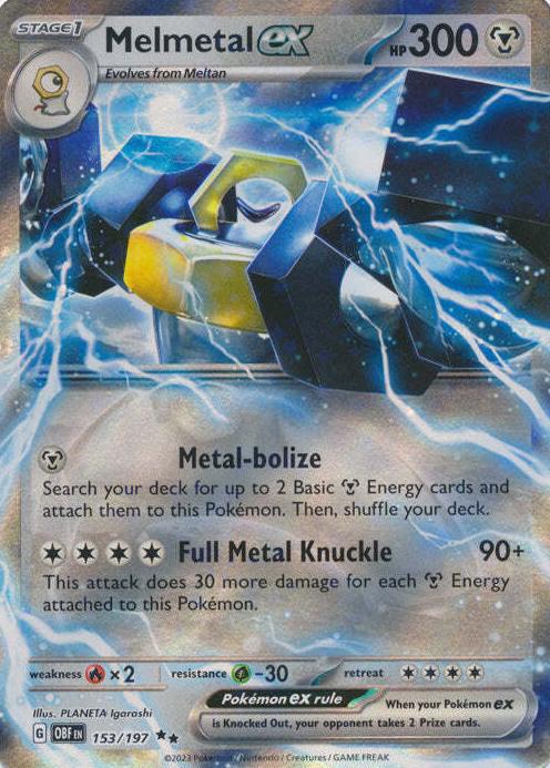 Melmetal EX 2023 Pokemon Scarlet & Violet Obsidian Flames