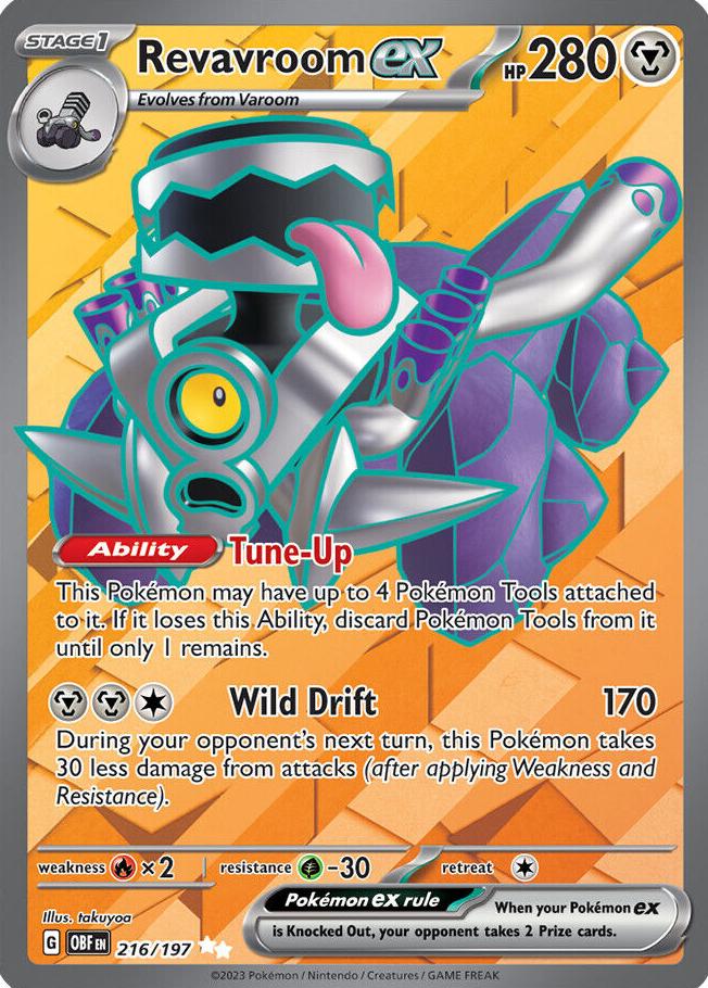 Revavroom EX 2023 Pokemon Scarlet & Violet Obsidian Flames