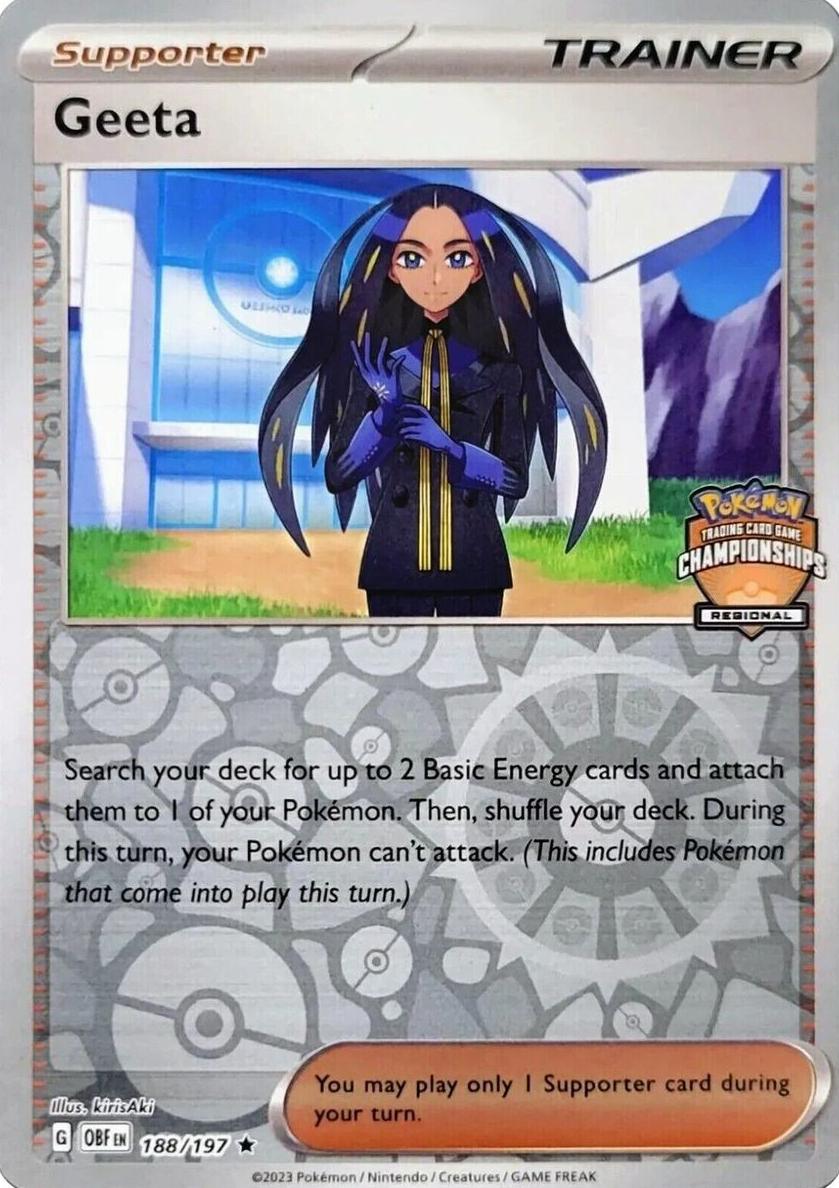 Geeta Holo 2023 Pokemon Scarlet & Violet Obsidian Flames
