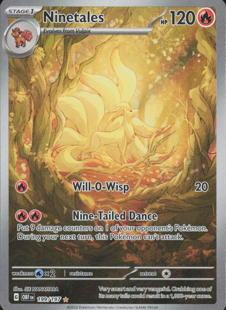 Ninetales 2023 Pokemon Scarlet & Violet Obsidian Flames
