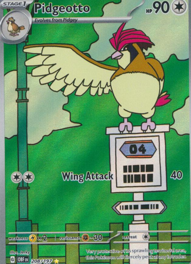 Pidgeotto 2023 Pokemon Scarlet & Violet Obsidian Flames