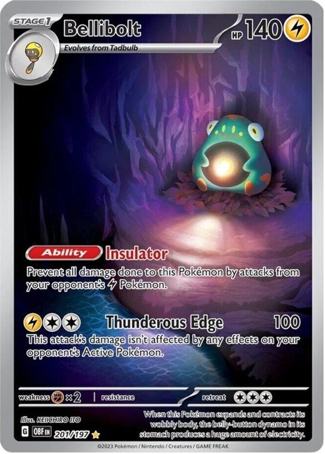 Bellibolt 2023 Pokemon Scarlet & Violet Obsidian Flames