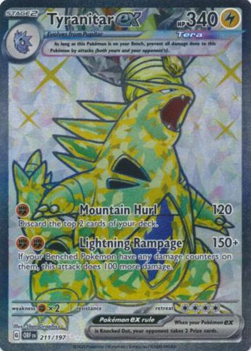 Tyranitar EX 2023 Pokemon Scarlet & Violet Obsidian Flames