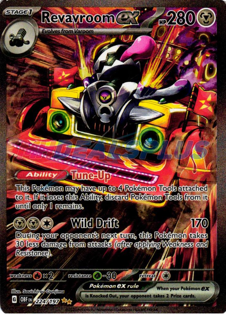 Revavroom EX 2023 Pokemon Scarlet & Violet Obsidian Flames