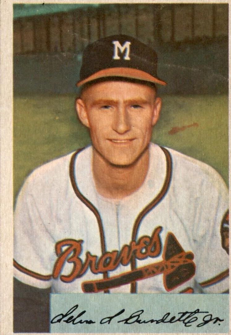 1954 Bowman Lew Burdette #192 card