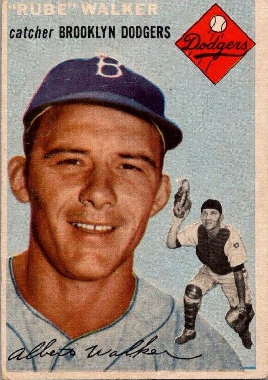 1954 Topps Rube Walker #153 card