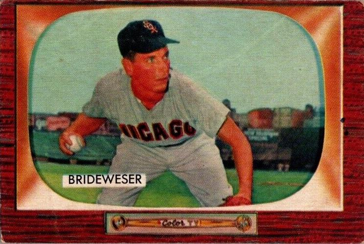 1955 Bowman Jim Brideweser #151 card
