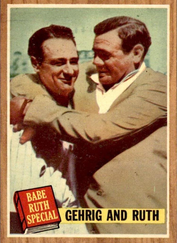 1962 Lou Gehrig and Babe Ruth Green Tint #140