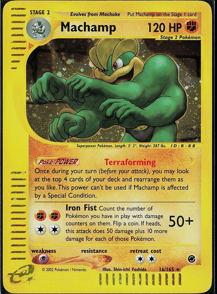 Machamp Holo 2002 Pokemon Expedition Base Set