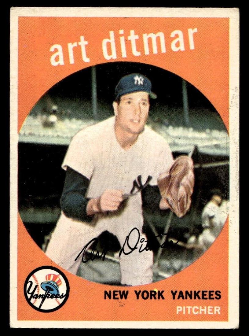 1959 Topps Art Ditmar #374 card