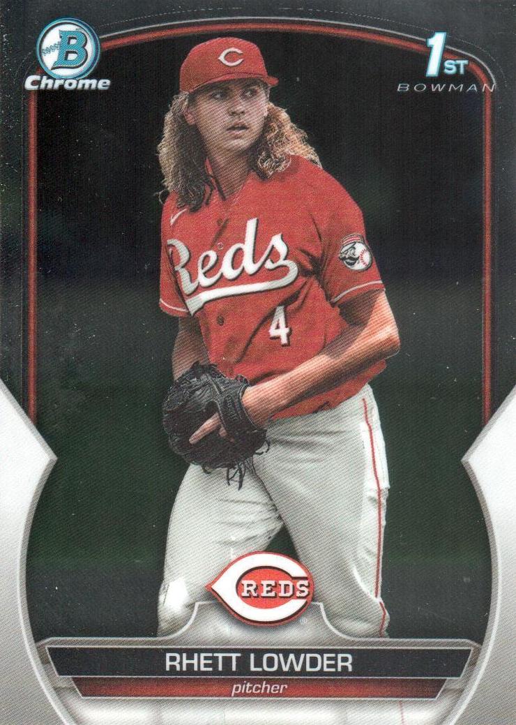 Rhett Lowder 2023 Bowman Draft Chrome card