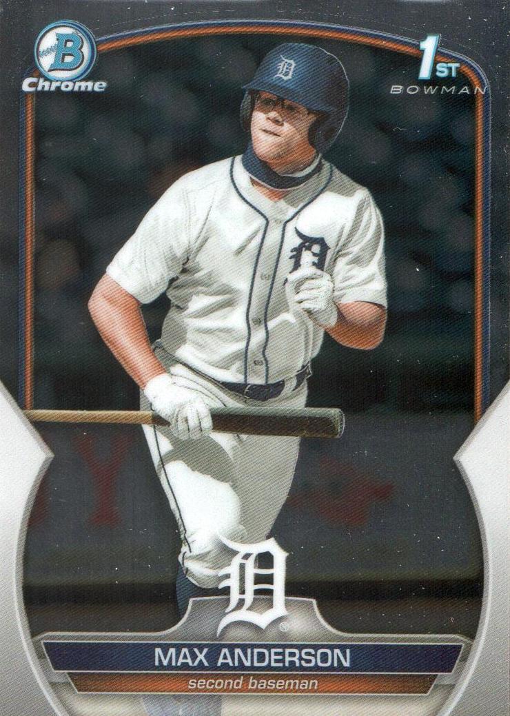 Max Anderson 2023 Bowman Draft Chrome card