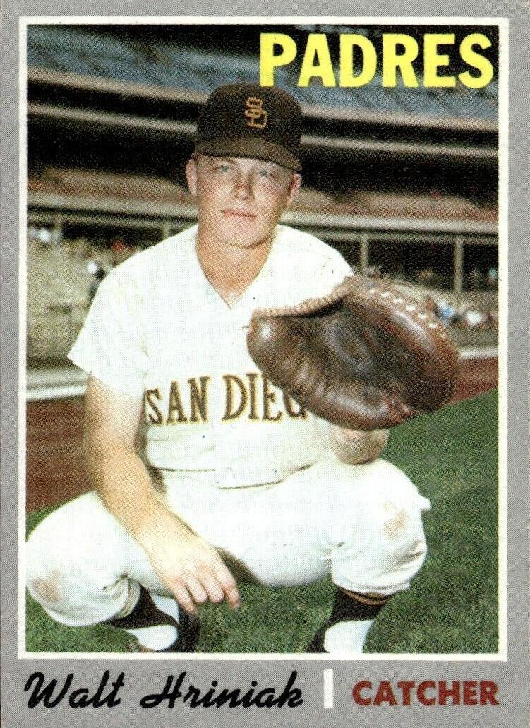 1970 Topps Walt Hriniak #392 card