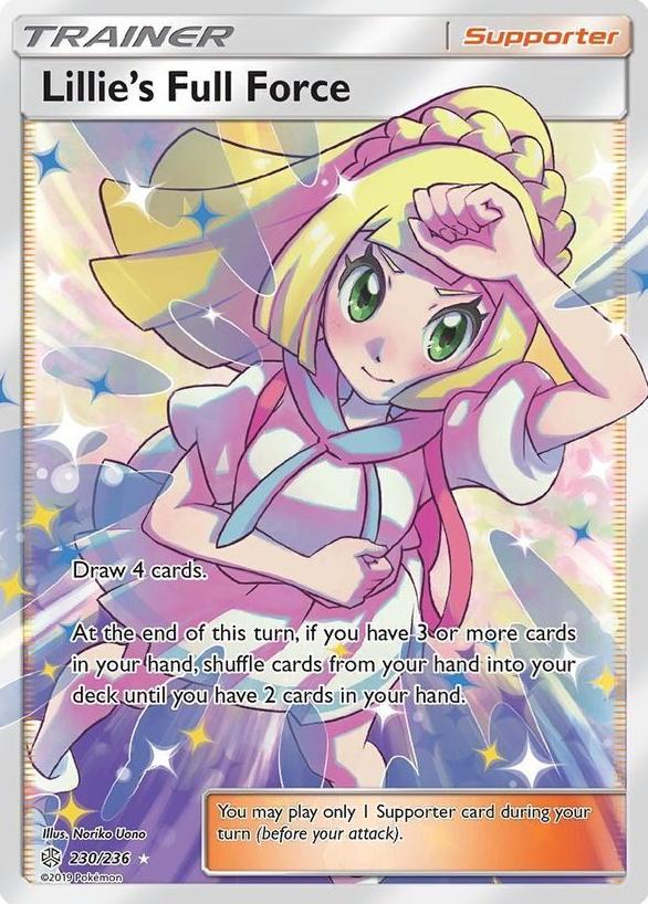 2019 Pokemon Cosmic Eclipse COSMIC ECLIPSE #230 Lillie's Full Force front