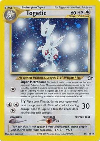Togetic Holo 2000 Pokemon Neo Genesis