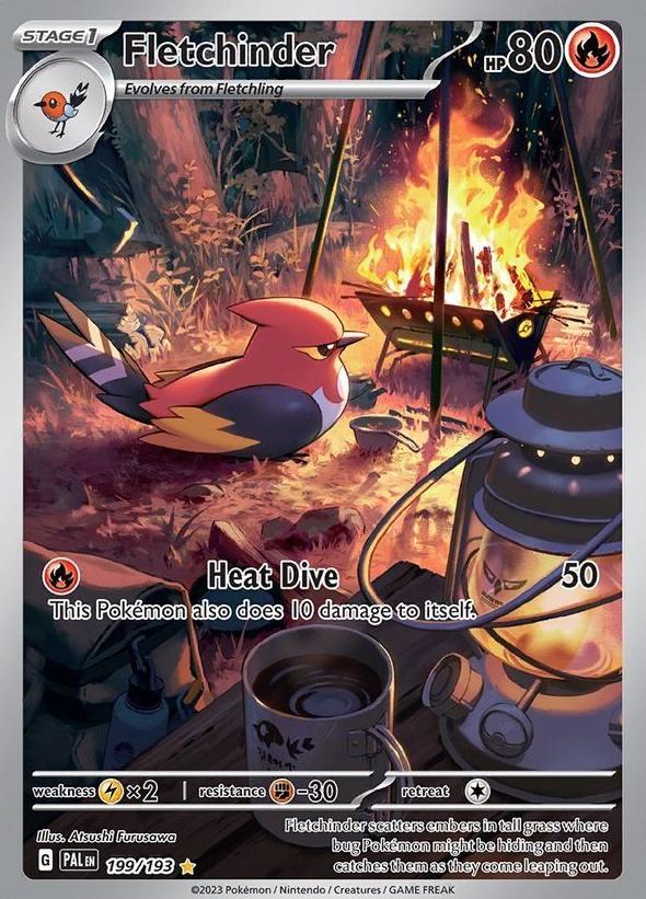 Fletchinder 2023 Pokemon Scarlet & Violet Paldea Evolved