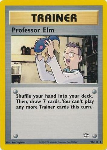 Professor Elm 2000 Pokemon Neo Genesis